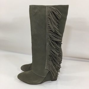 MIA Shoes - MIA Suede Flirty Wedge Boots Size 7 MIA Shoes - MIA Suede Flirty Wedge Boots Size 7